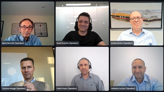 Cool logistics online webinar screenshot from the speakers 