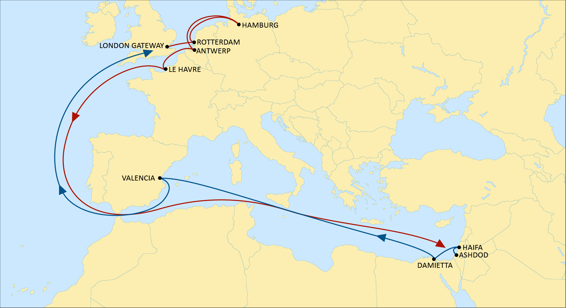 MSC is pleased to enhance the Israel Express through a new VSA with ZIM